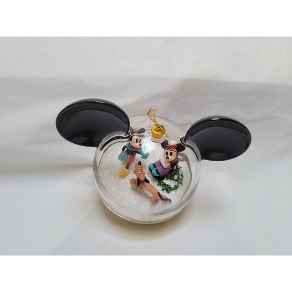 Mickey Mouse Snow Globe Ornament IT'S SNOW FUN WITHOUT YOU Bradford #A0142 COA - Picture 6 of 9